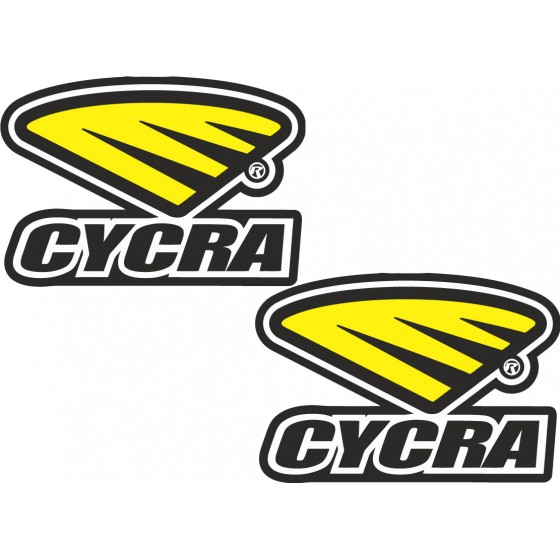 2x Cycra Stickers Decals