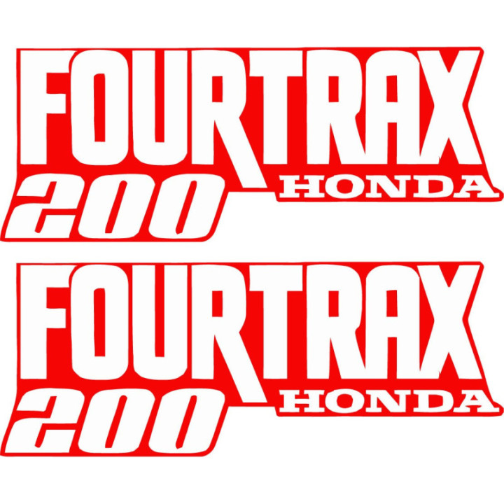 Honda Fourtrax 200 Stickers – TRX200 ATV Restoration Decals (2-Pack)