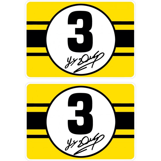 2x Dunlop Joey Stickers Decals