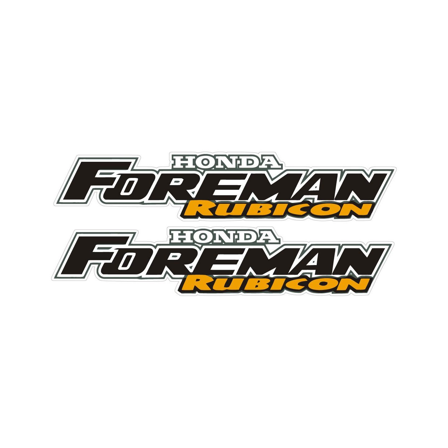 Honda Fourtrax Foreman Rubicon Stickers – ATV Decals (2-Pack) | DecalsHouse