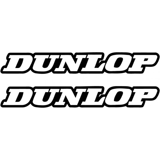 2x Dunlop Lettering Outline...