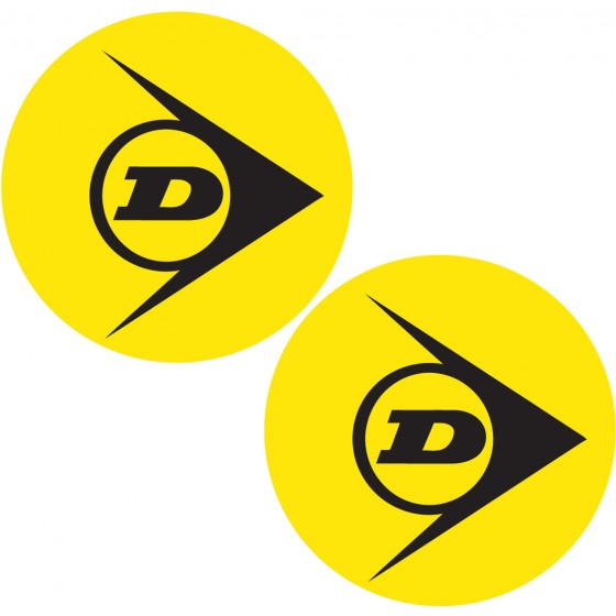 2x Dunlop Round Stickers...