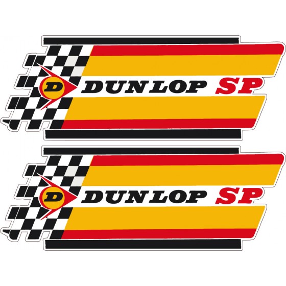2x Dunlop Sp Stickers Decals