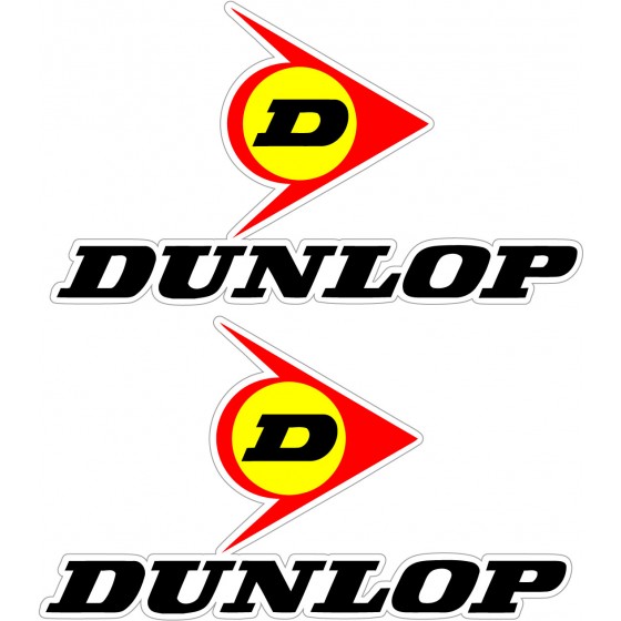 2x Dunlop Stickers Decals