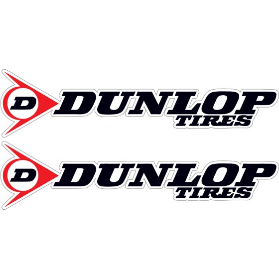 2x Dunlop Tires Stickers...