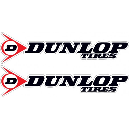 2x Dunlop Tires Stickers Decals - DecalsHouse