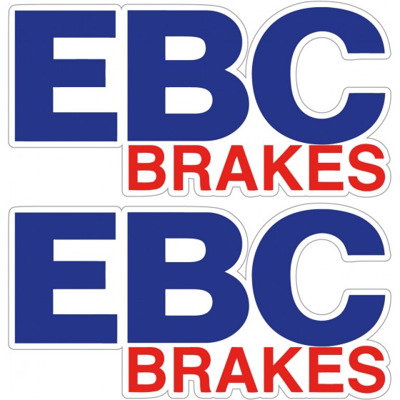 2x Ebc Brakes Stickers Decals