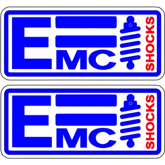 2x Emc Shocks Stickers Decals