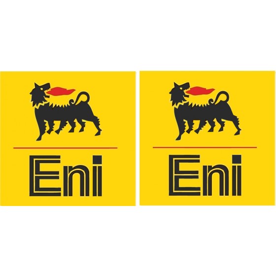 2x Eni Stickers Decals