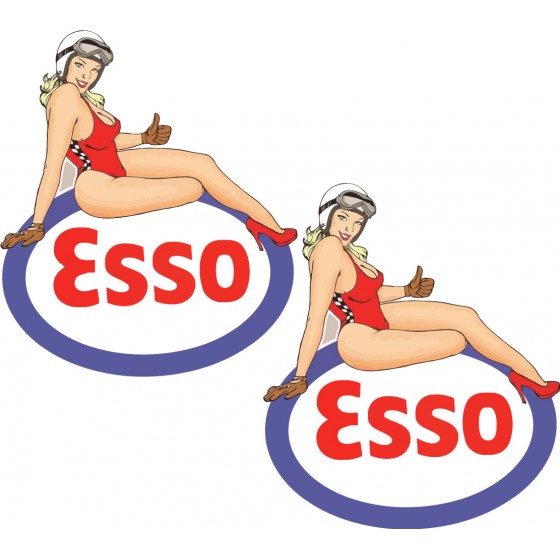 2x Esso Pin Up Girl...