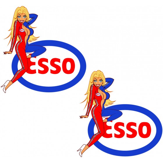 2x Esso Pin Up Girl Style 2...