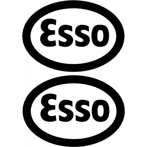 2x Esso Style 2 Stickers...