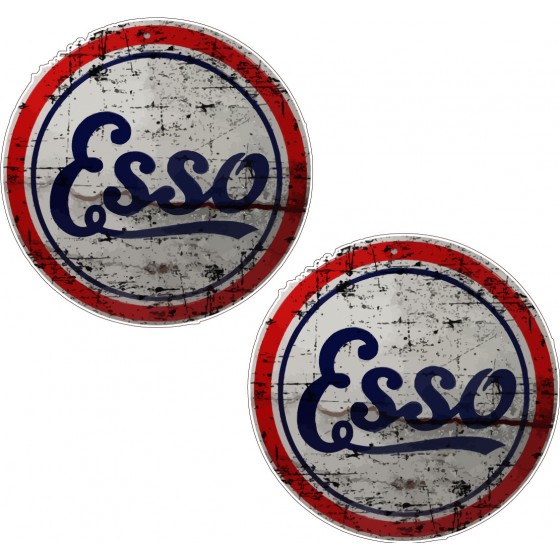 2x Esso Style 4 Stickers...