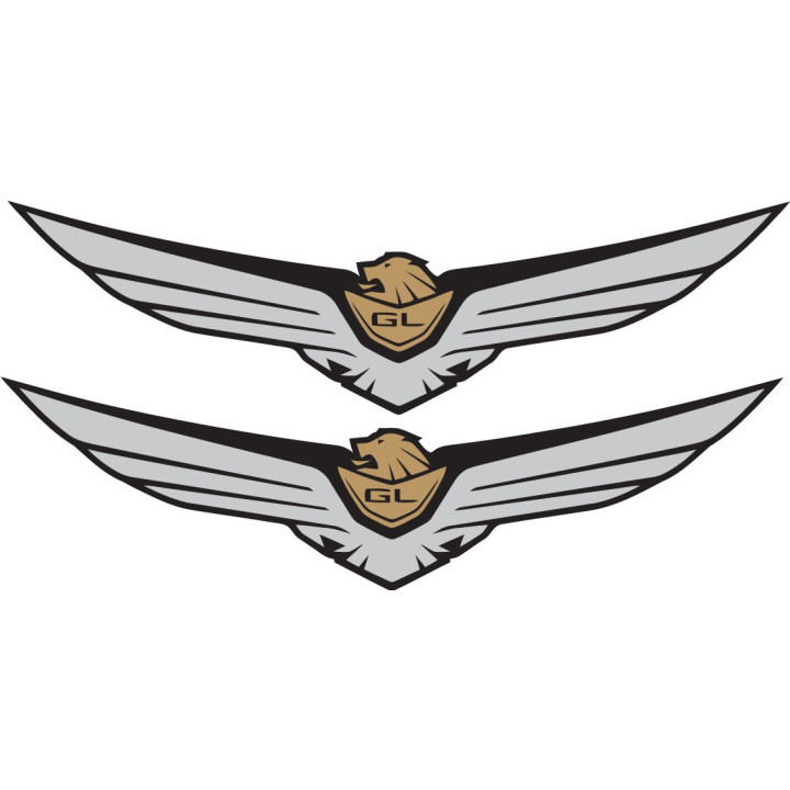 Honda Gold Wing Style 2 Stickers – GL1800 GL1500 Tourer Motorcycle Decals (2-Pack)