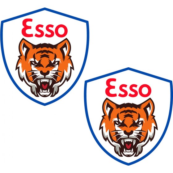 2x Esso Tiger Badge...