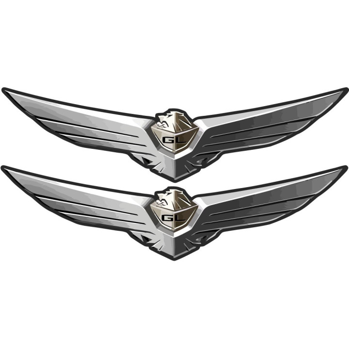 Honda GL Gold Wing Stickers – Luxury Touring Motorcycle Decals (2-Pack)