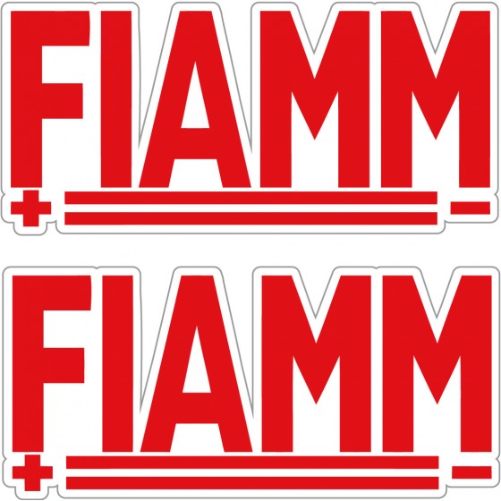 2x Fiamm Stickers Decals