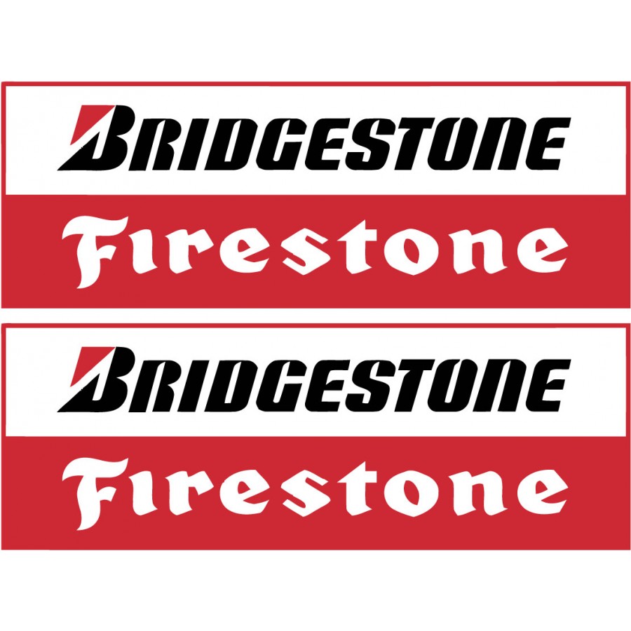 2x Firestone Bridgestone Stickers Decals - DecalsHouse