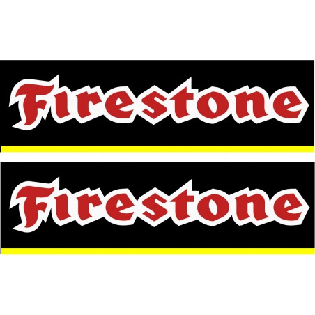 2x Firestone Lettering [Converted] Stickers Decals - DecalsHouse