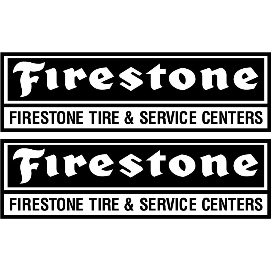 2x Firestone Style 2 [Converted] Stickers Decals - DecalsHouse