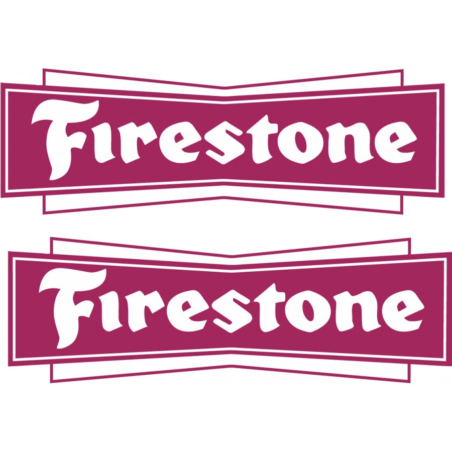 2x Firestone Style 5 Stickers Decals - DecalsHouse