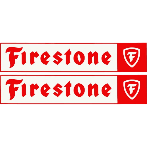 2x Firestone Style 6 Stickers Decals - DecalsHouse