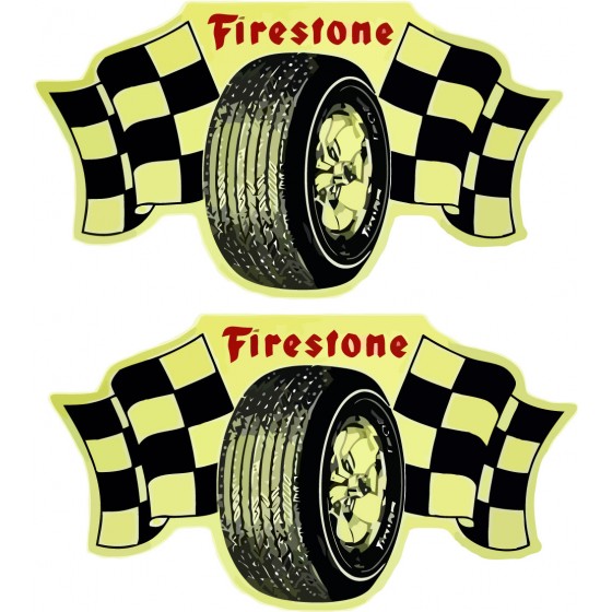2x Firestone Tire Stickers...