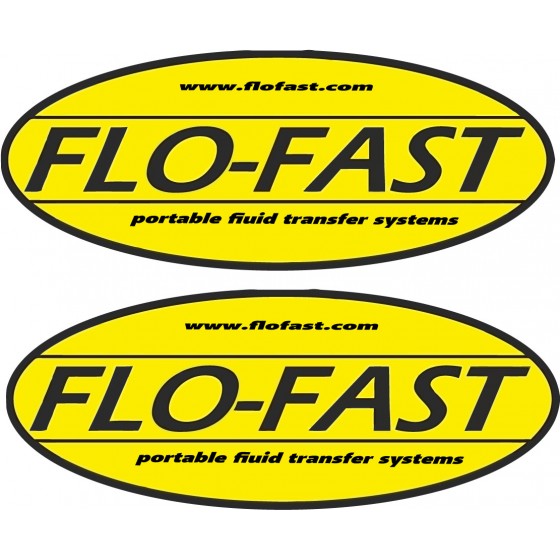 2x Flo Fast Stickers Decals