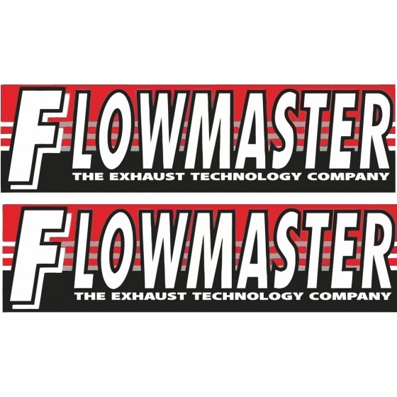 2x Flowmaster Stickers Decals