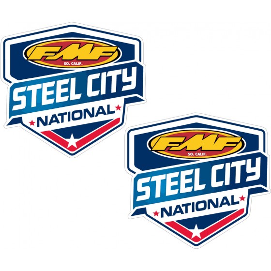 2x Fmf Steel City Stickers...