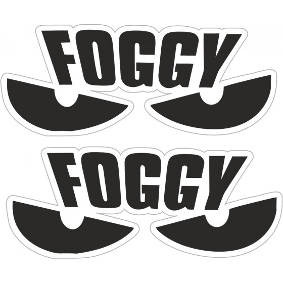 2x Foggy Eyes Stickers Decals