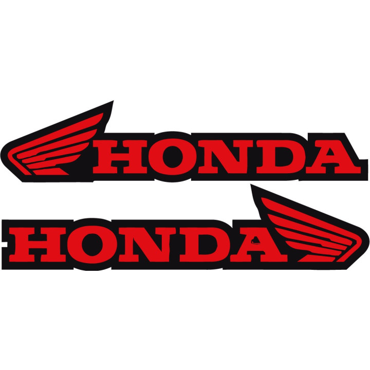 Honda Two-Sided Wing Stickers – Left & Right Decals (2-Pack)