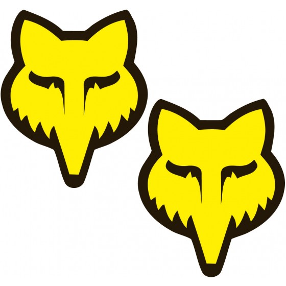 2x Fox Racing Moto Yellow...