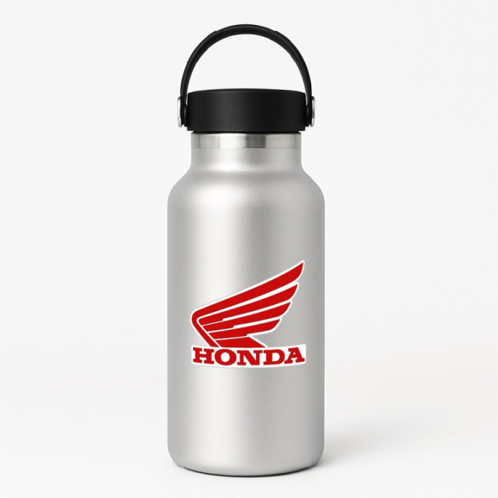 Honda Wings Logo Stickers - Motorcycle Tank Decals (2-Pack)