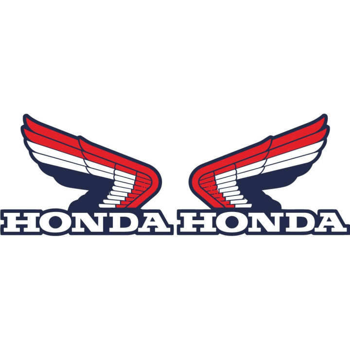 Honda Wings Style 2 Stickers – Goldwing CB CBR Decals (2-Pack)