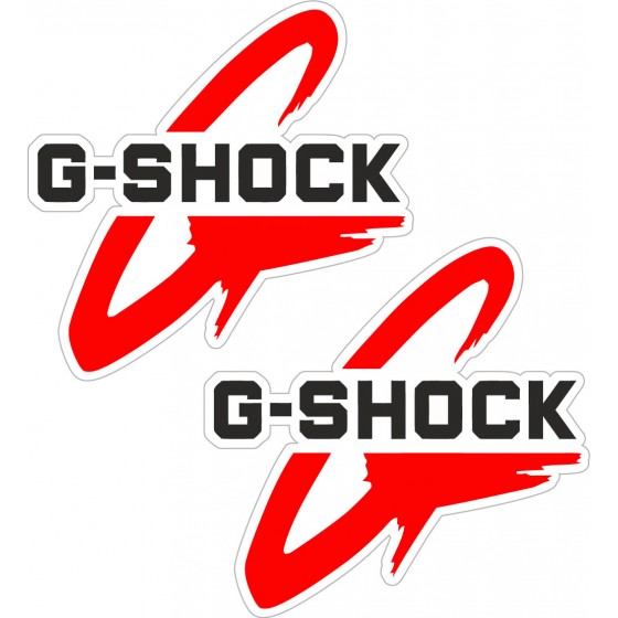2x G Shock Stickers Decals