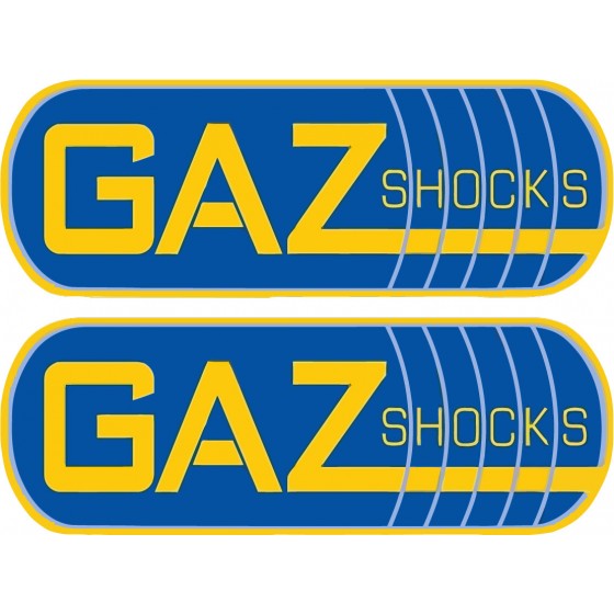 2x Gaz Shocks Stickers Decals