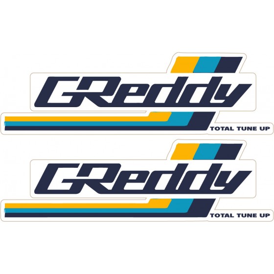 2x Greddy Style 3 Stickers...
