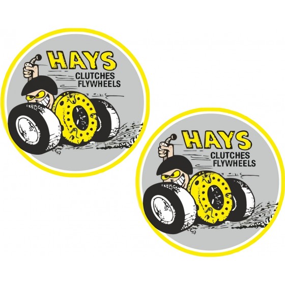 2x Hays Clutches Stickers...