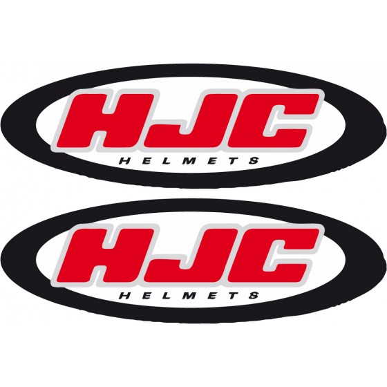 2x Hjc Helmets Stickers Decals