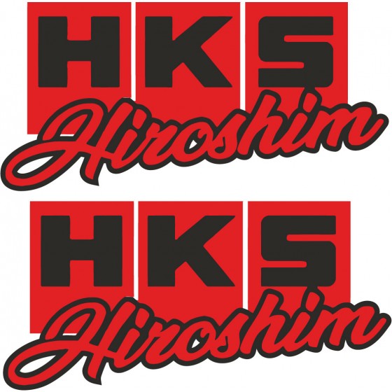2x Hks Hiroshim Stickers...