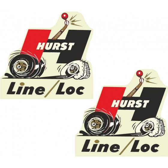 2x Hurst Line Loc Stickers...