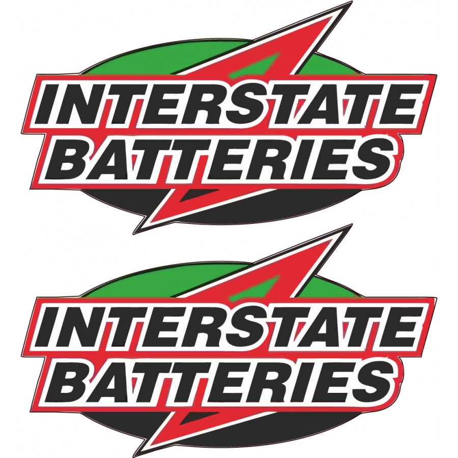 2x Interstate Batteries Stickers Decals DecalsHouse