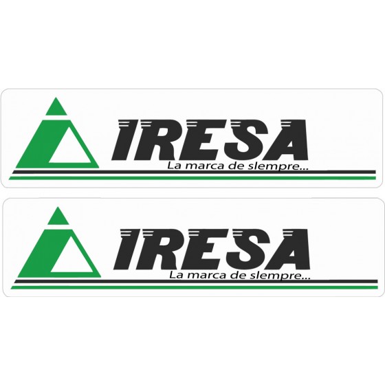 2x Iresa Stickers Decals