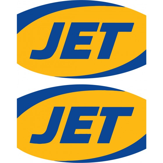 2x Jet Stickers Decals