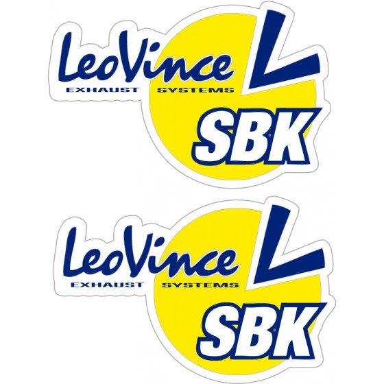 2x Leo Vince Stickers Decals