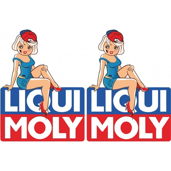 2x Liqui Moly Stickers Decals