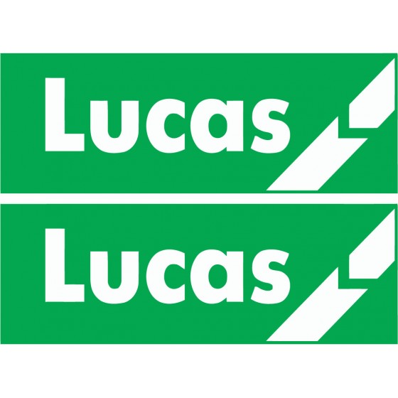 2x Lucas Stickers Decals