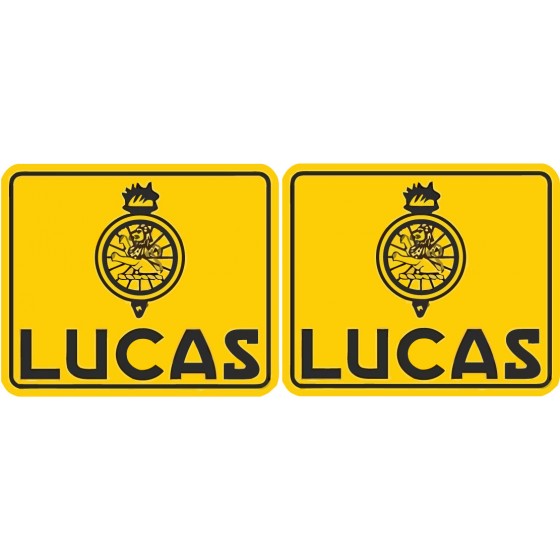 2x Lucas Style 2 Stickers...