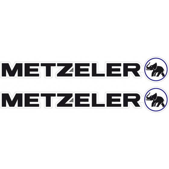 2x Metzeler Dark Stickers...